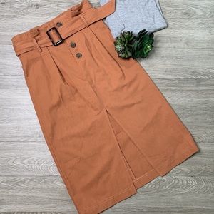 Midi Skirt with Belt